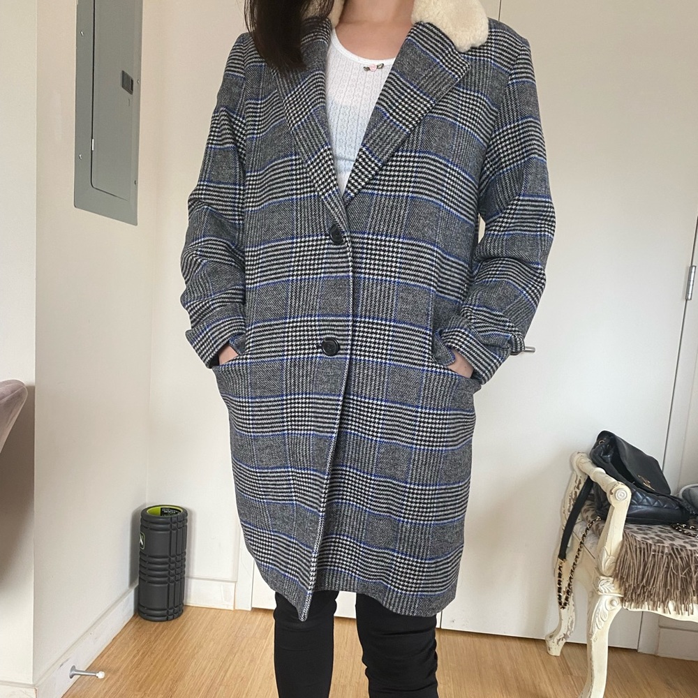 Levi’s Amaya Coat pochardt meteorite plaid wool